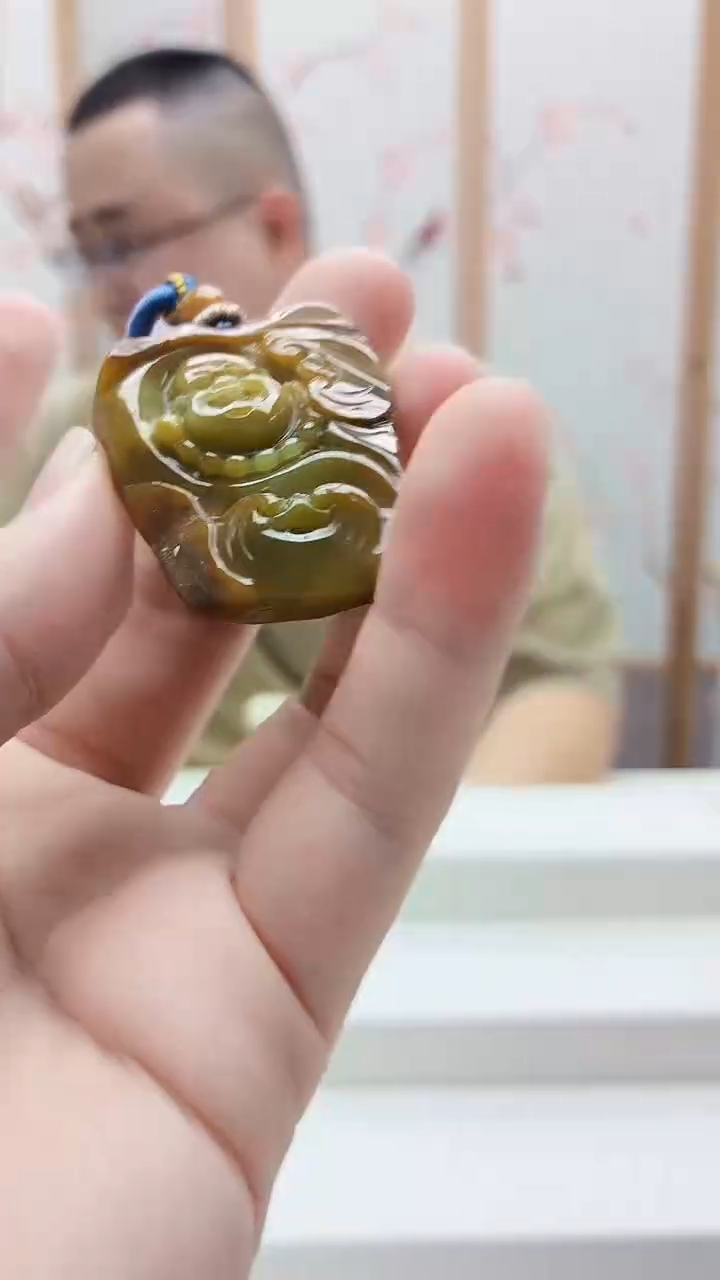 未镶嵌定制翡翠5167bb-毛货挂件74