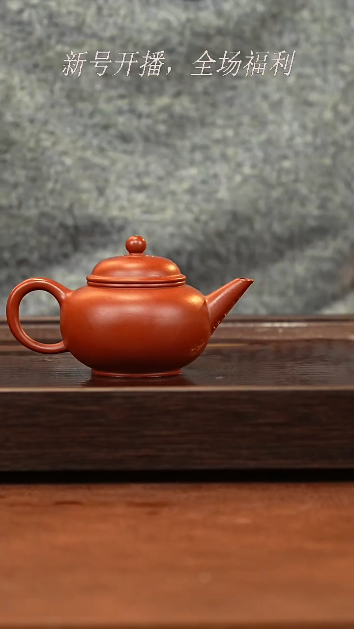 茶壶紫砂12y11小煤窑朱泥水平150cc