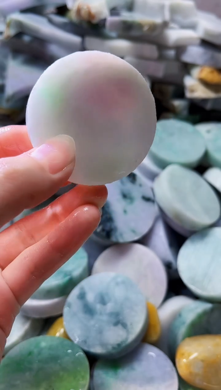 裸石翡翠天然翡翠A货古 南 643