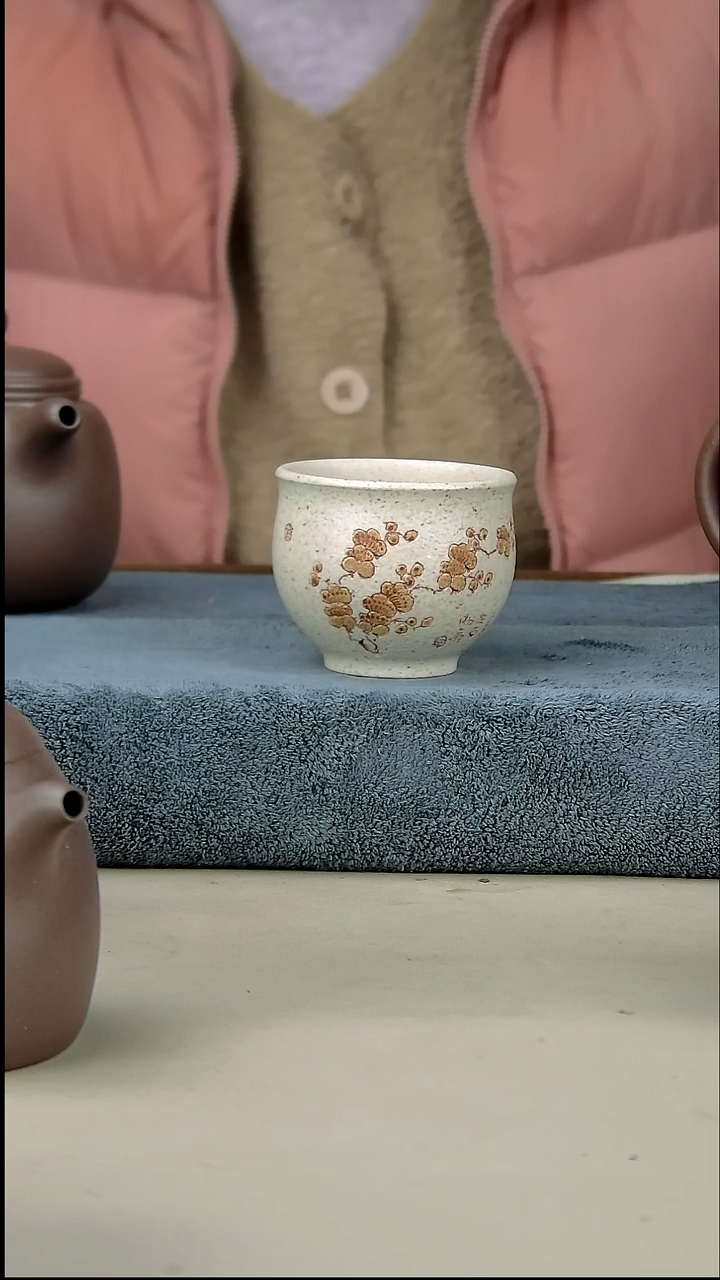 茶壶紫砂白玉段杯子100cc