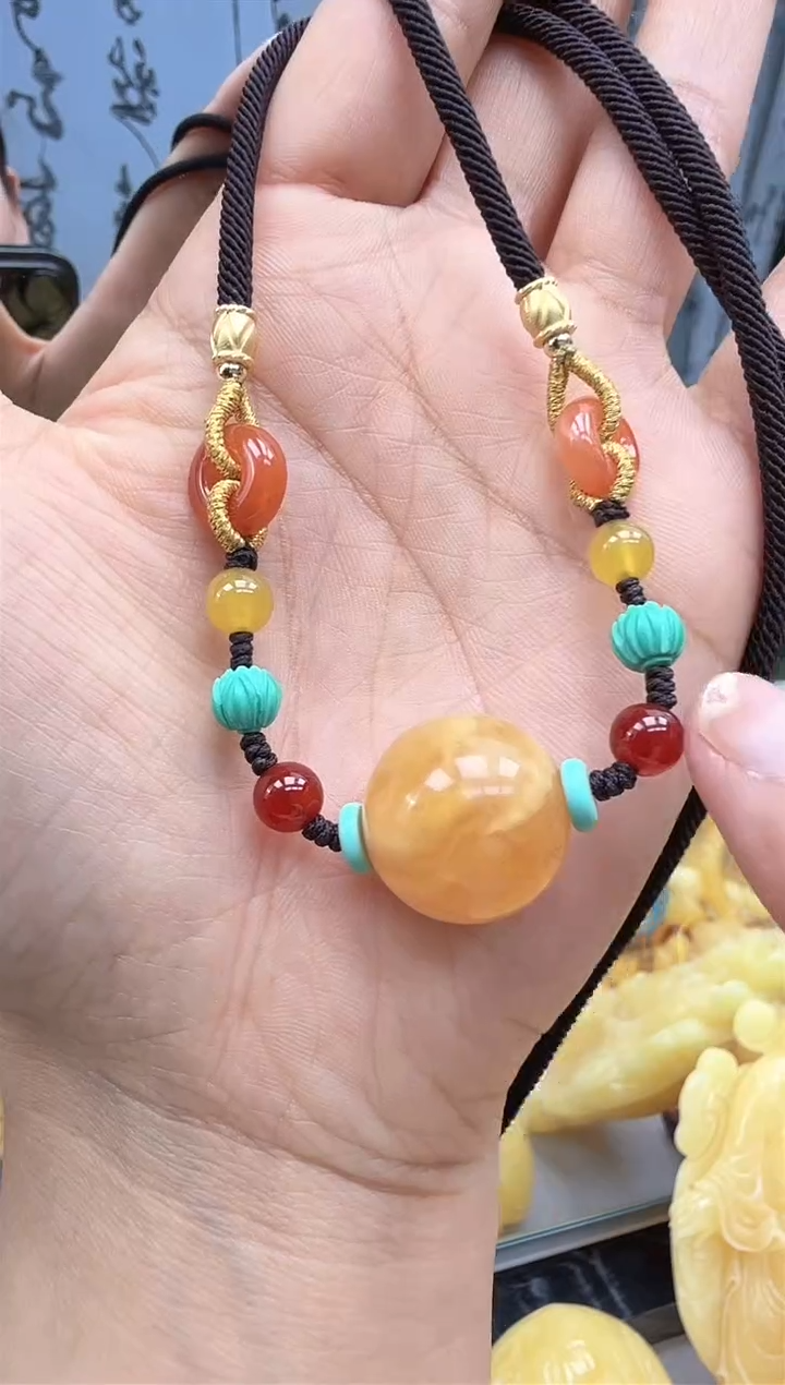 【闪购商品】琥珀裸石未镶嵌锁骨链