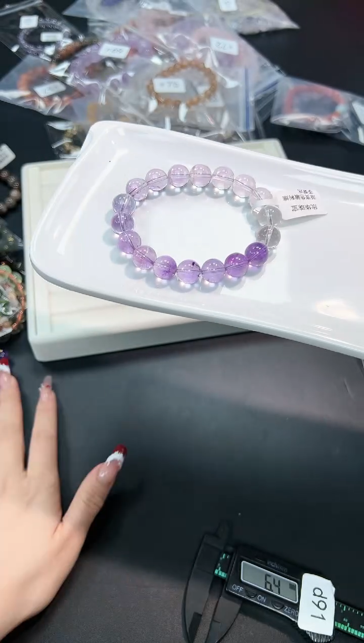 【闪购商品】水晶手串未镶嵌76r多样性发其一/1条默认微瑕
