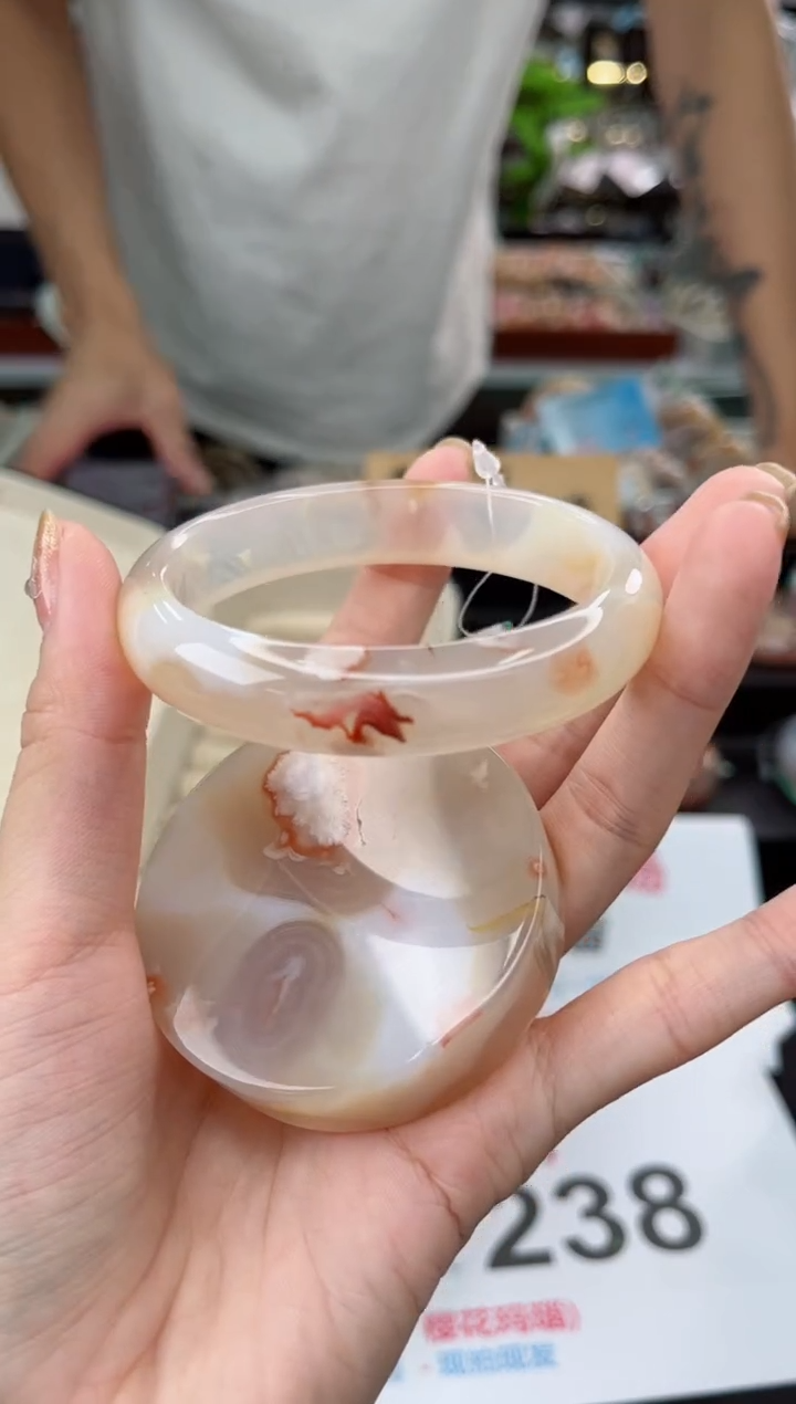 【闪购商品】石英质玉手镯未镶嵌58圈口（赠品镯心）3572246