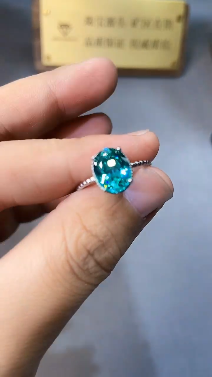 【闪购商品】托帕石戒指银S925镶嵌354