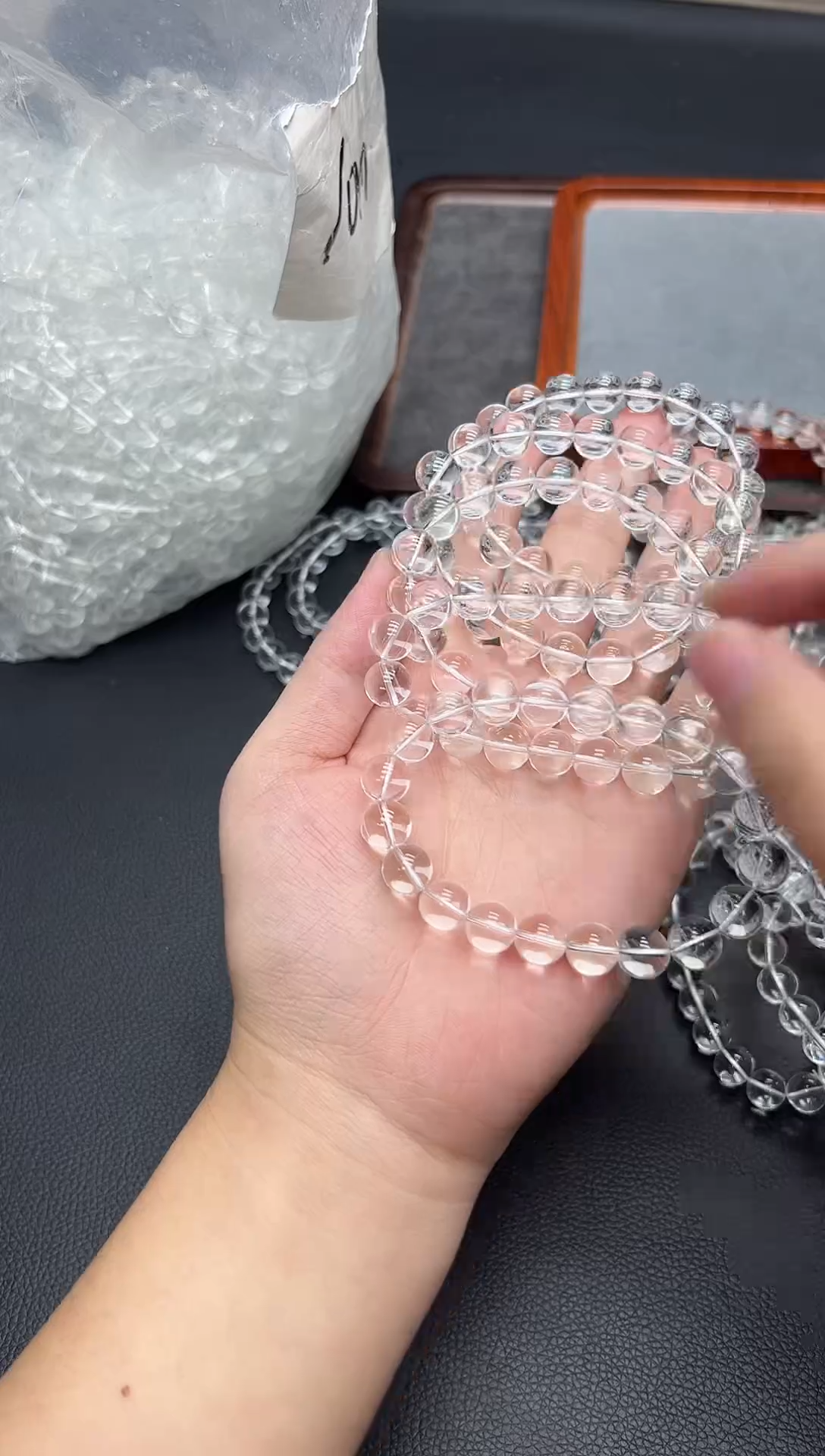 未镶嵌手链水晶白水晶10mm