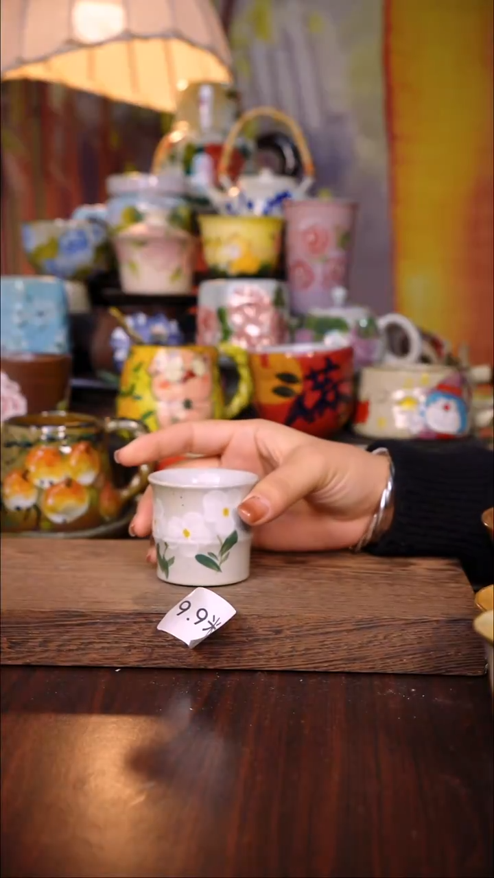 杯子陶泥垚手作 景德镇手工手绘陶瓷器物