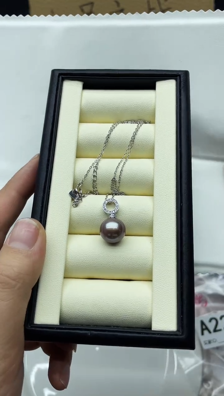 【闪购商品】淡水珍珠吊坠(赠链)银S925镶嵌吊坠
