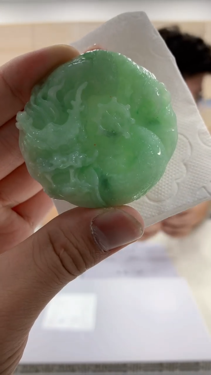 【闪购商品】定制翡翠未镶嵌4688bb-毛货挂件19