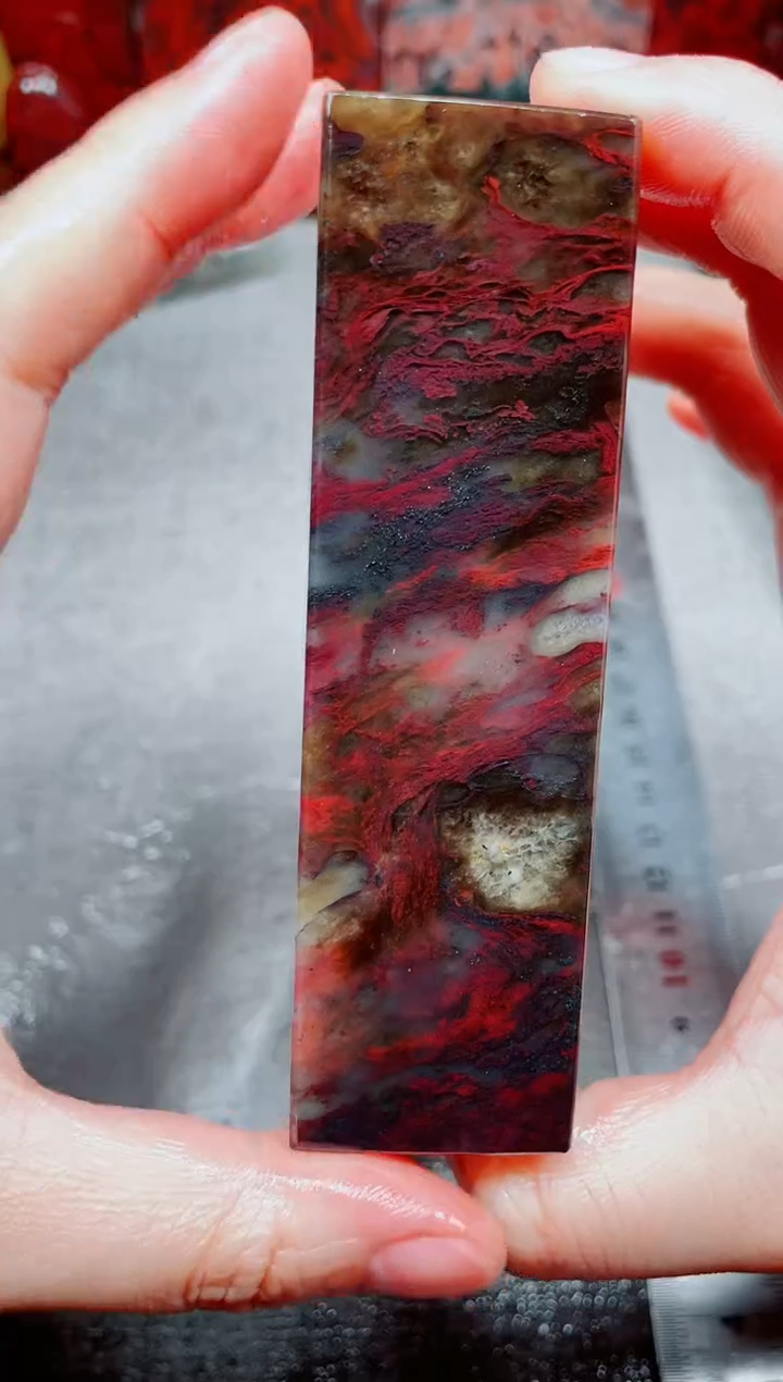 桂林鸡血玉素章3.0左右33