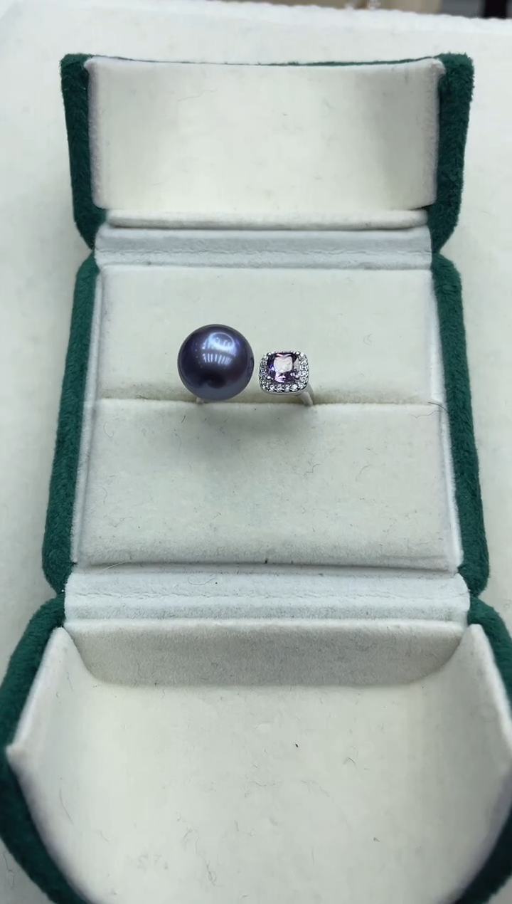 【闪购商品】淡水珍珠戒指银S925镶嵌淡水珍珠 戒指 银S925