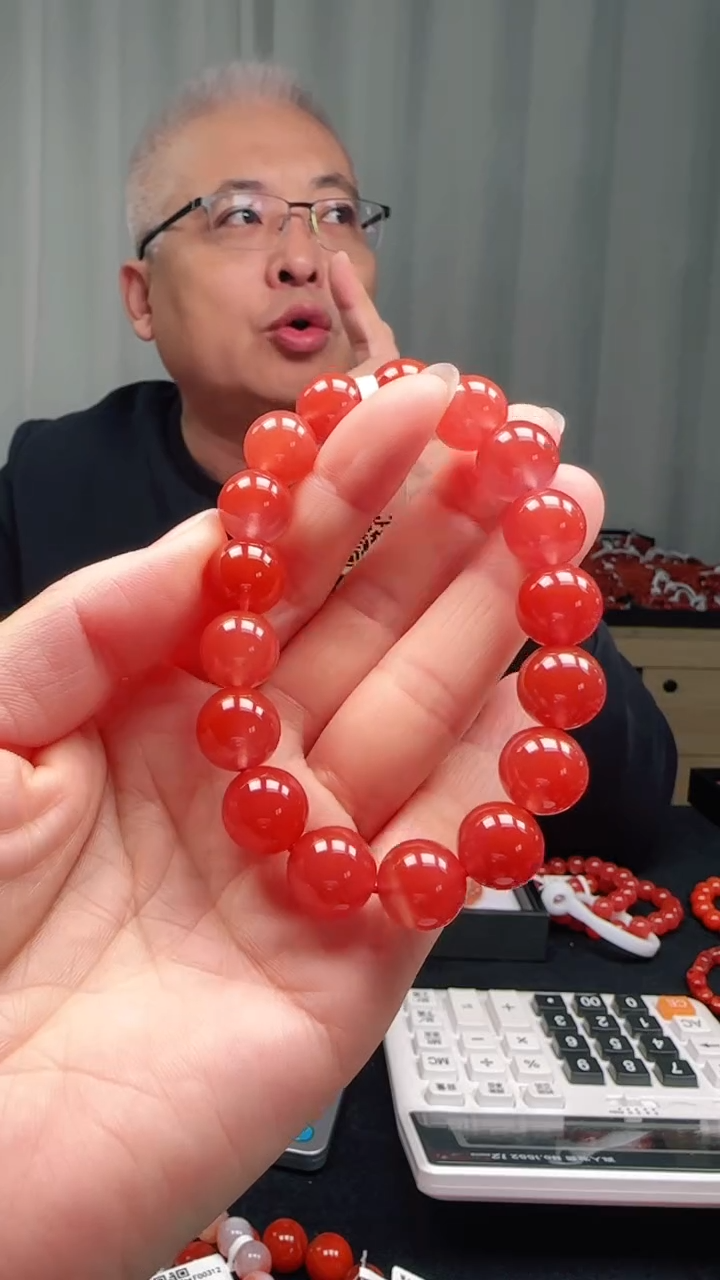 未镶嵌多样性发一件南红玛瑙12mm保山圆珠单圈 