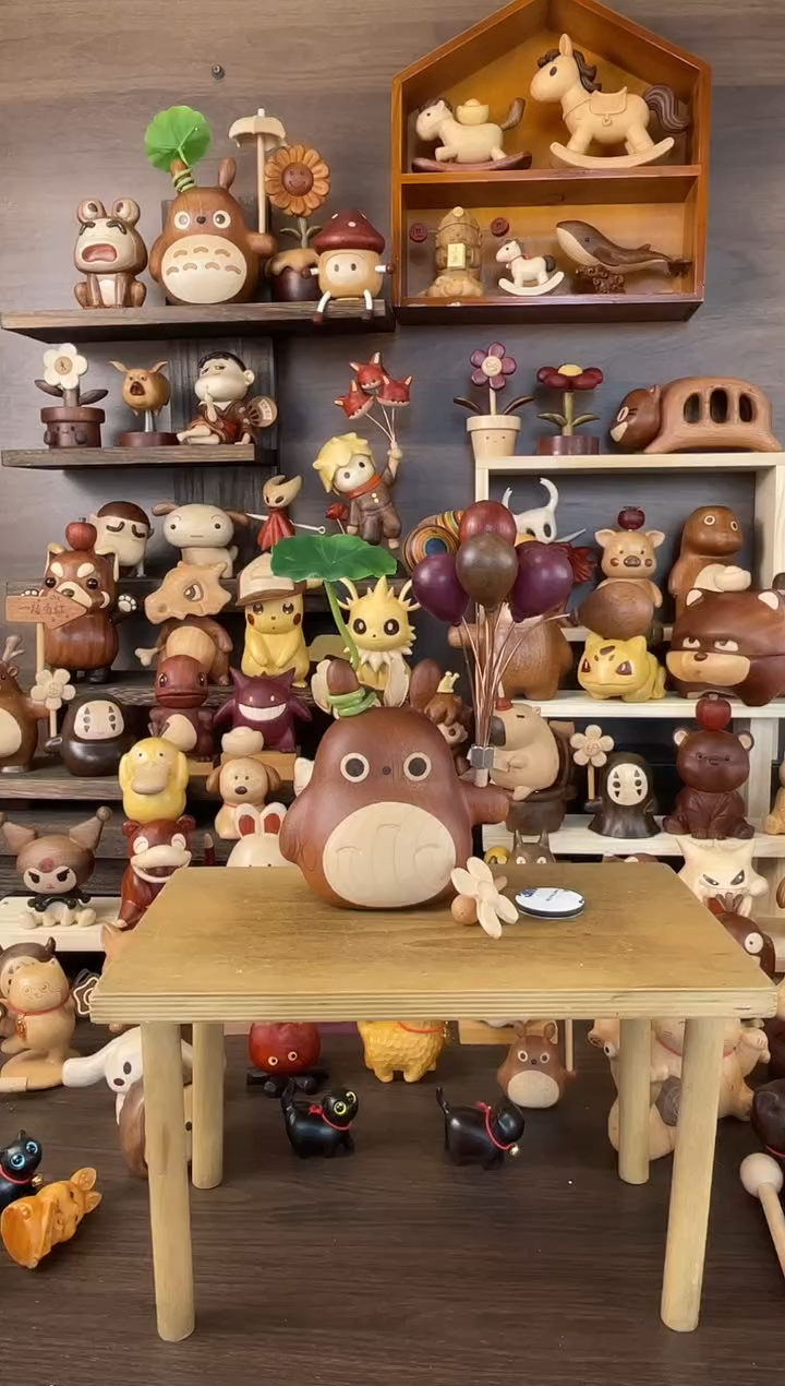 木龙猫风车+气球