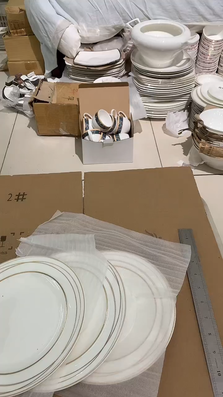 3个平盘隆达骨质瓷