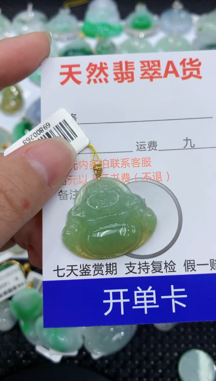 【闪购商品】翡翠颈饰18K金镶嵌1111111111