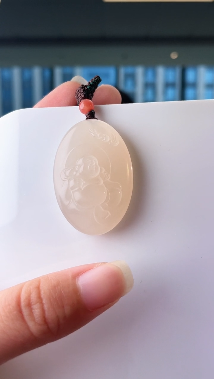 和田玉未镶嵌颈饰佛牌 xp