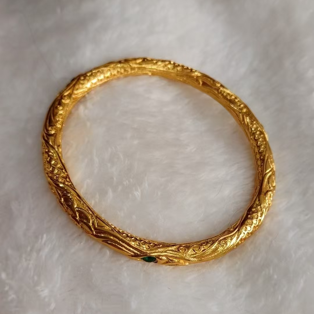 足金手镯黄金乾坤圈手镯足金情侣2025新款