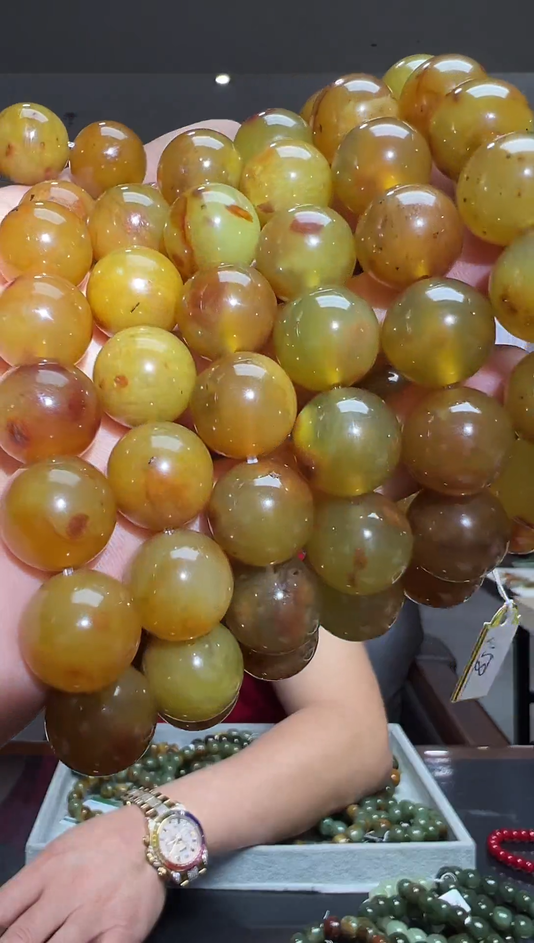 未镶嵌蛇纹石玉手串多样性发货其中发一