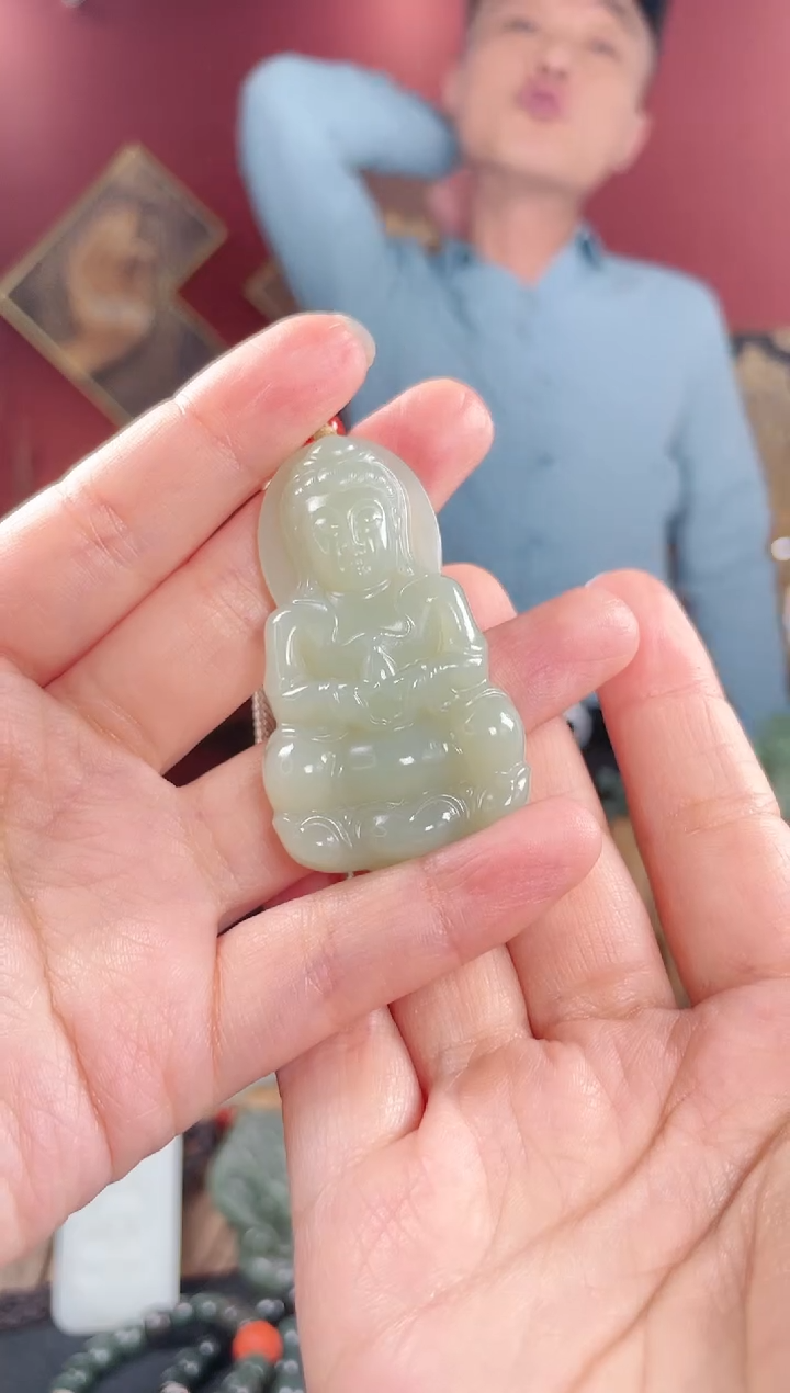 【闪购商品】和田玉颈饰未镶嵌净瓶观音