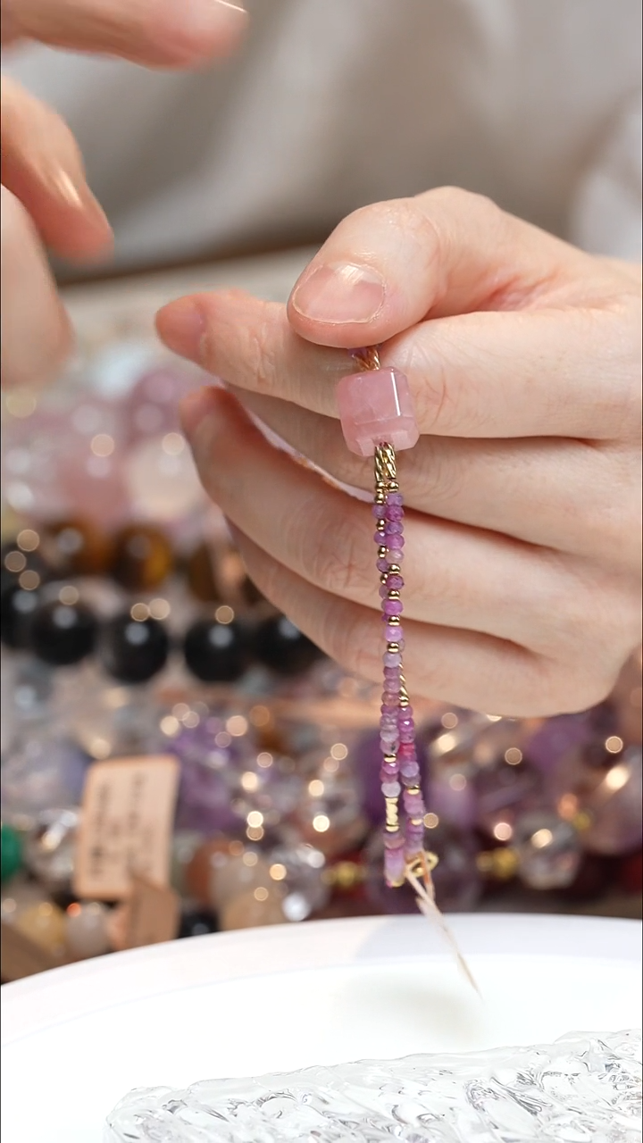 未镶嵌手串水晶粉水晶手串·MM0025SEP651L036