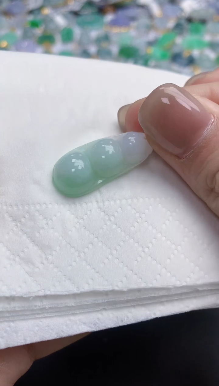 【闪购商品】翡翠颈饰18K金镶嵌天然缅甸翡翠A货