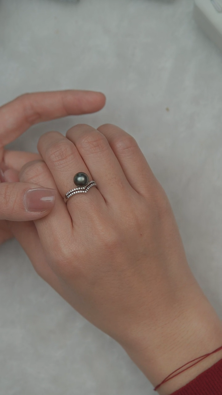 【闪购商品】海水珍珠戒指未镶嵌大溪地