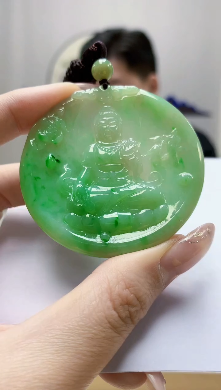 未镶嵌定制翡翠4917jw-毛货挂件51