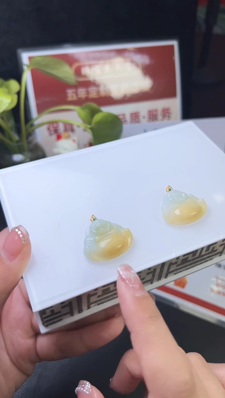 【闪购商品】翡翠挂件18K金镶嵌356-24061501B多样性发一件