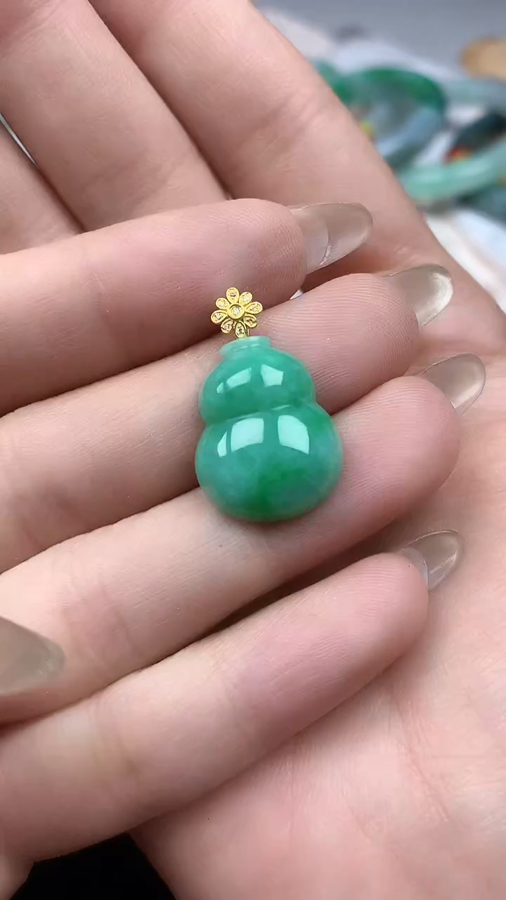 【闪购商品】翡翠颈饰18K金镶嵌颈饰