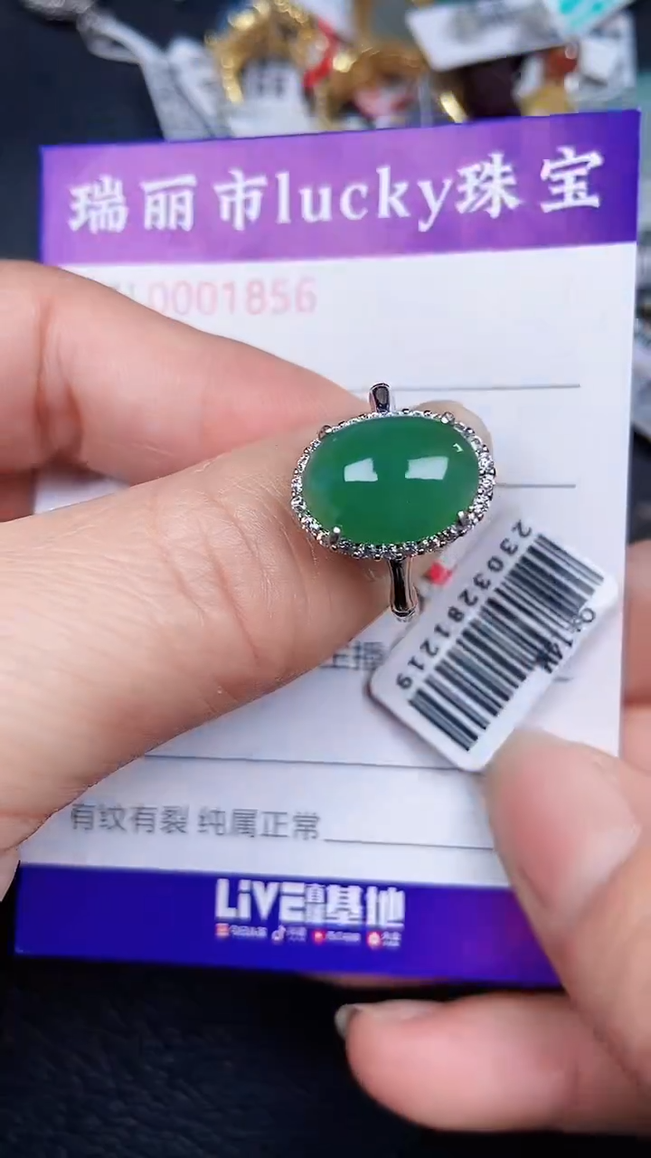 颈饰银S925镶嵌翡翠1856