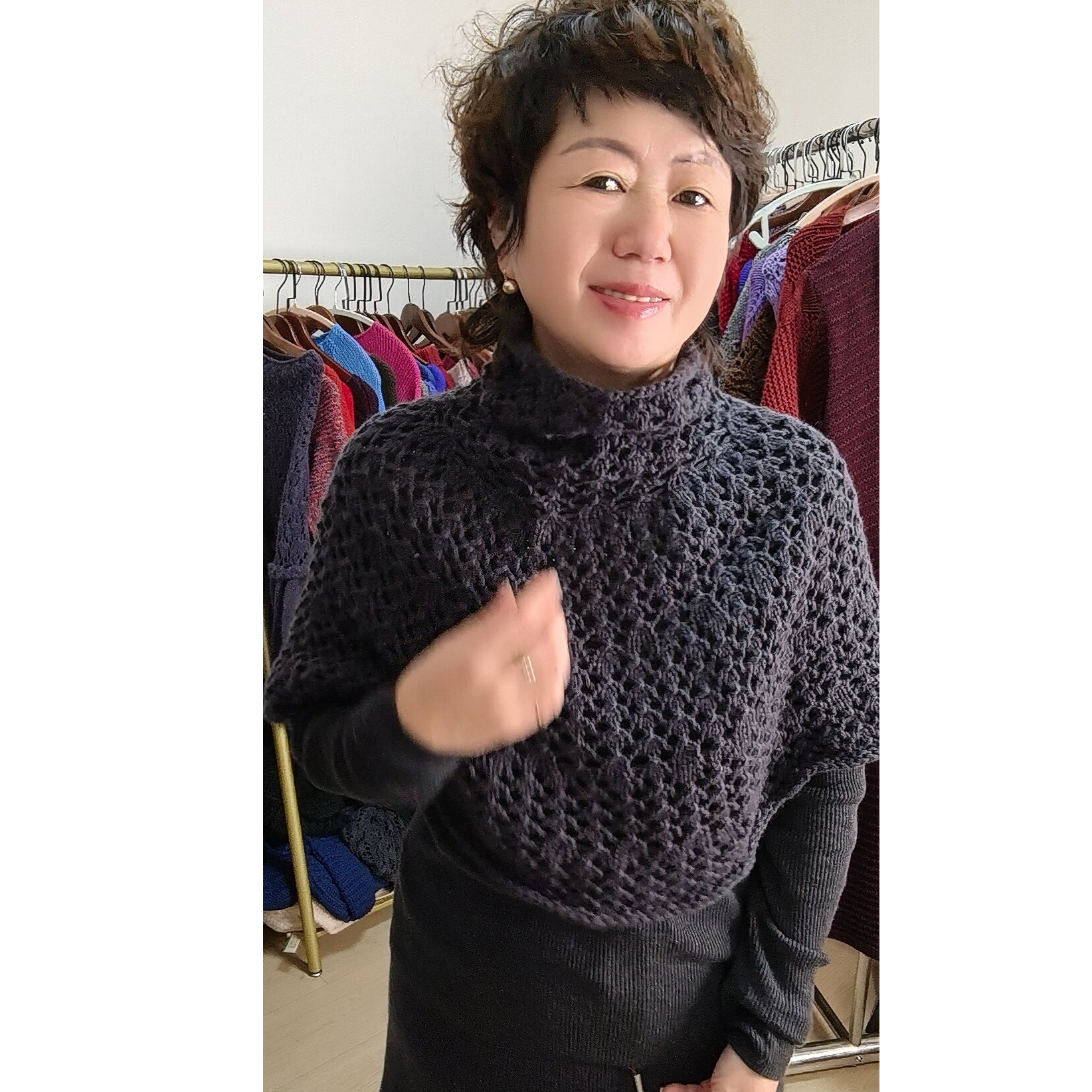153款披肩棒针编织视频教程