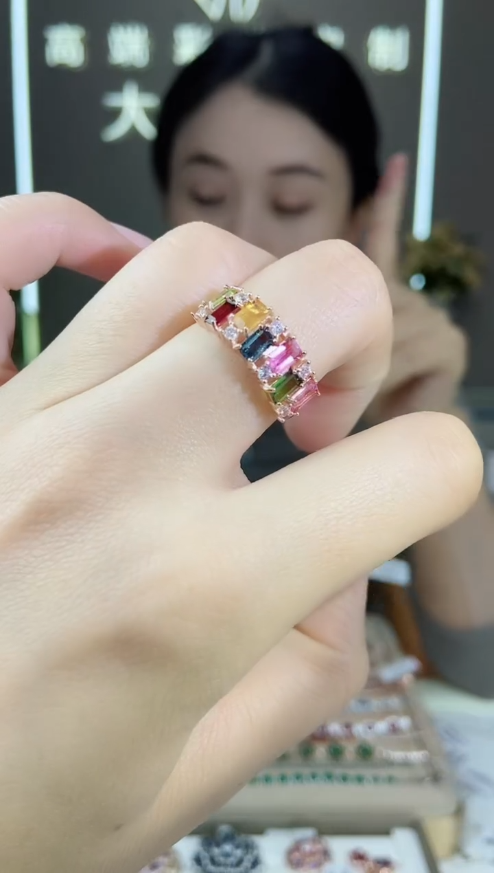 【闪购商品】碧玺手饰银S925镶嵌手饰