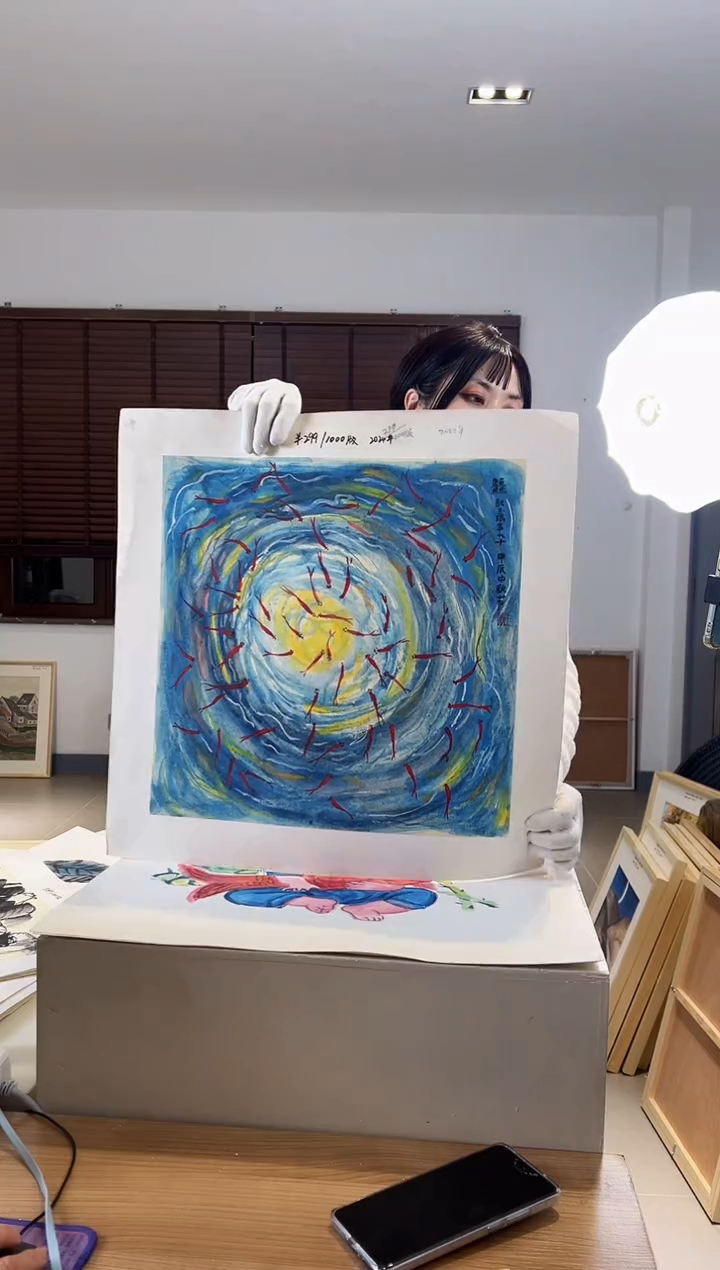 【闪购商品】版画限量亲签盖章版画S