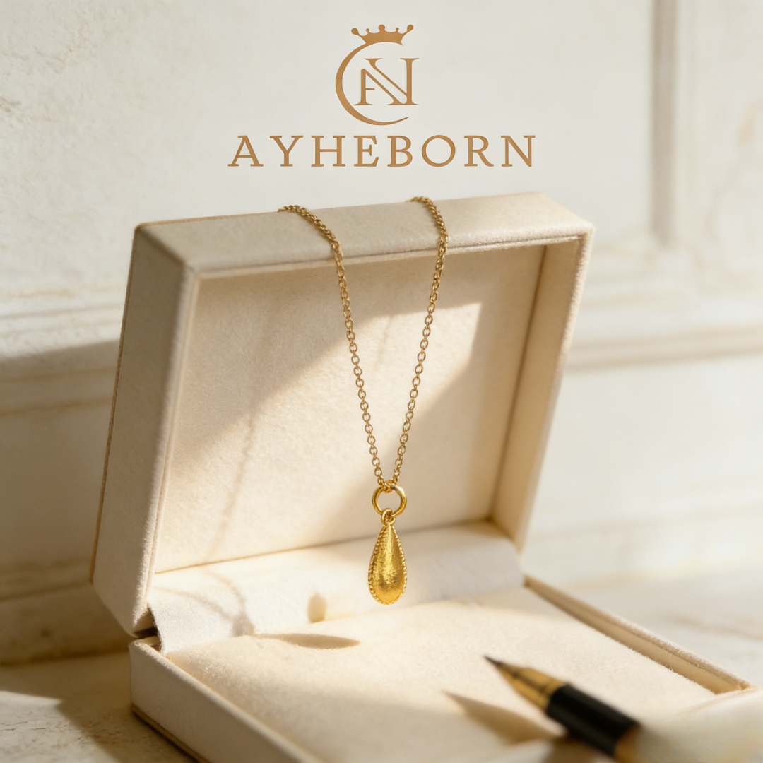   艾赫本AYHEBORN-拉丝水滴项链-LZ760122
