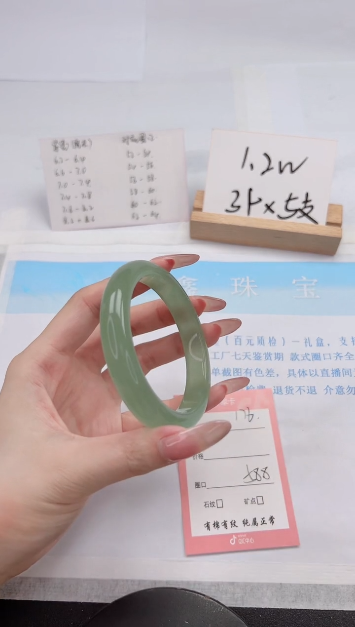 【闪购商品】石英质玉手镯未镶嵌176-58.8