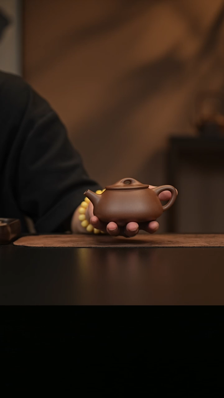 允禾斋  紫砂壶  景舟石瓢 紫泥