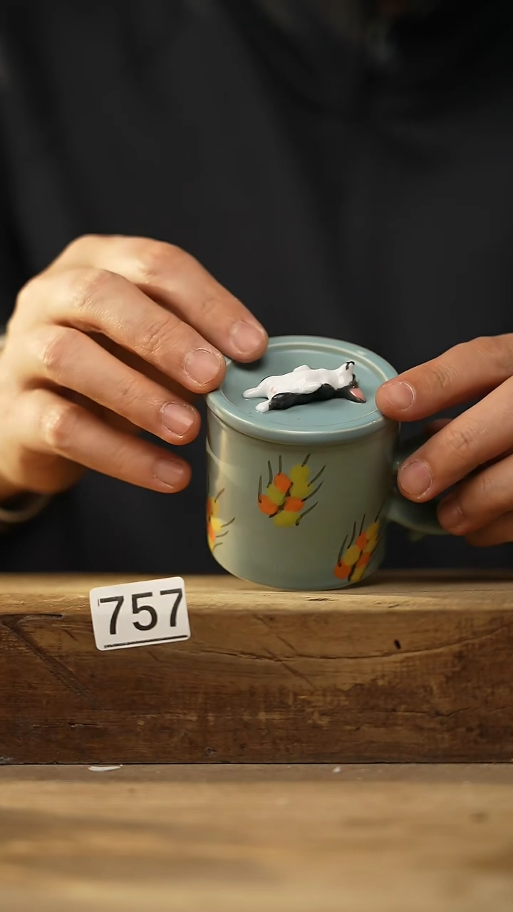 【闪购商品】瓷片设计师款 手握咖啡杯 一沐