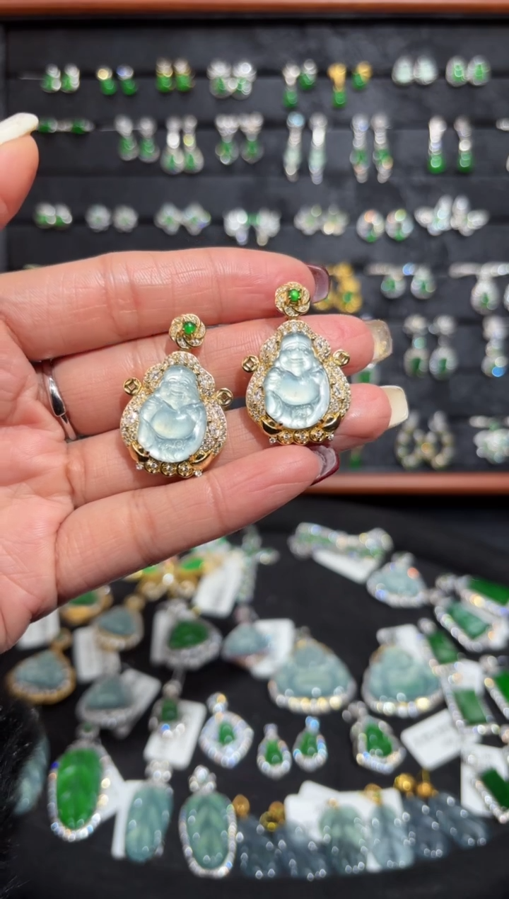 【闪购商品】翡翠颈饰银S925镶嵌财神/多样性发货/一件