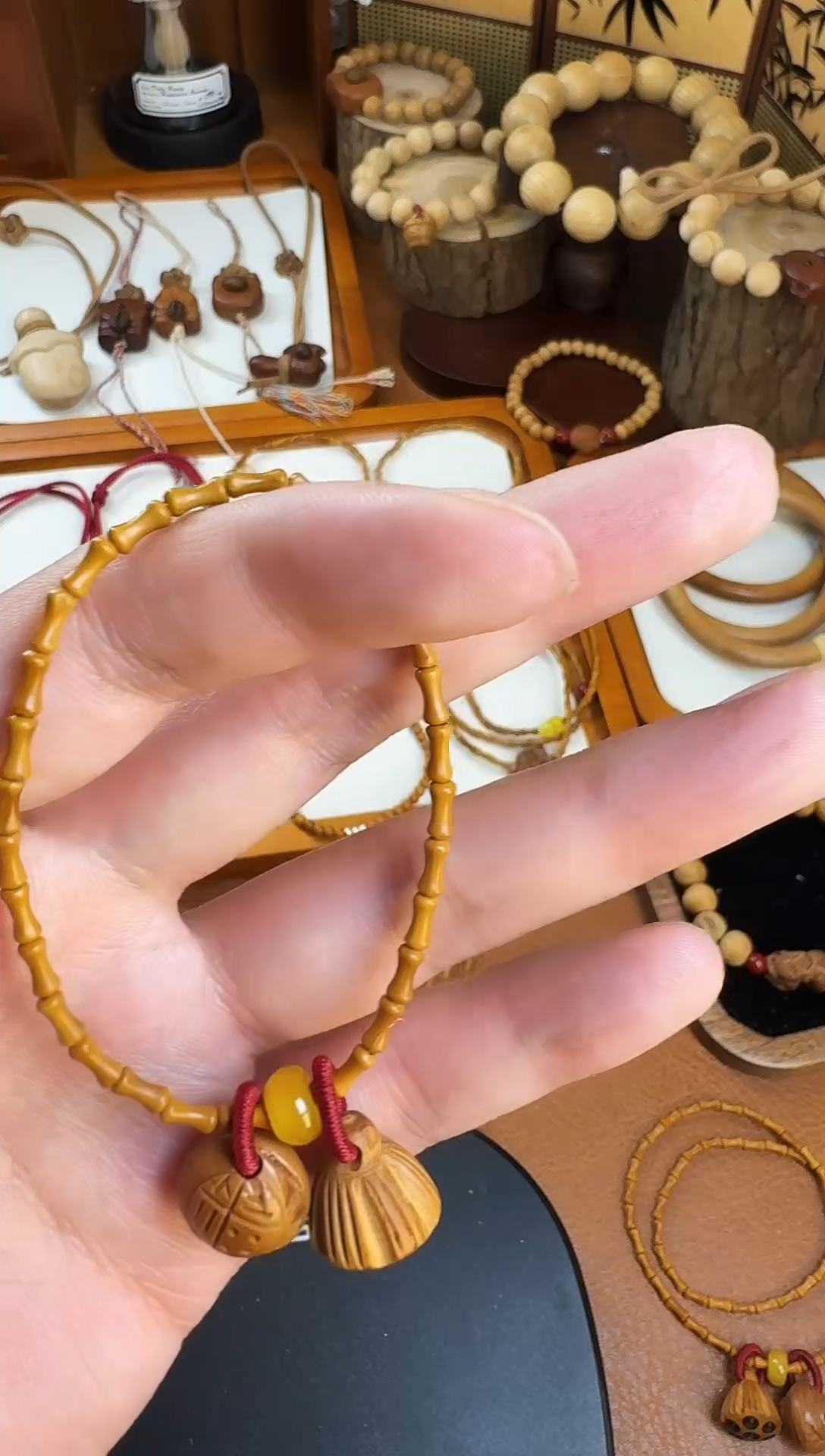 手串桃核桃核银珠三生万物