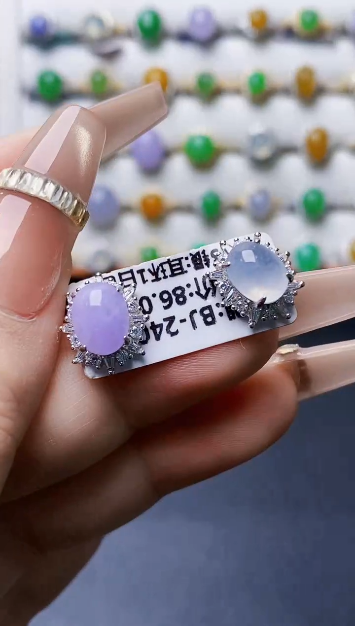 银S925镶嵌戒指翡翠1072