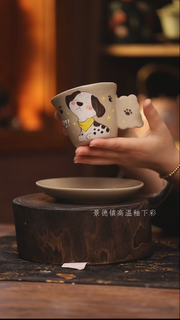 陶瓷景德镇高温釉下手绘陶瓷