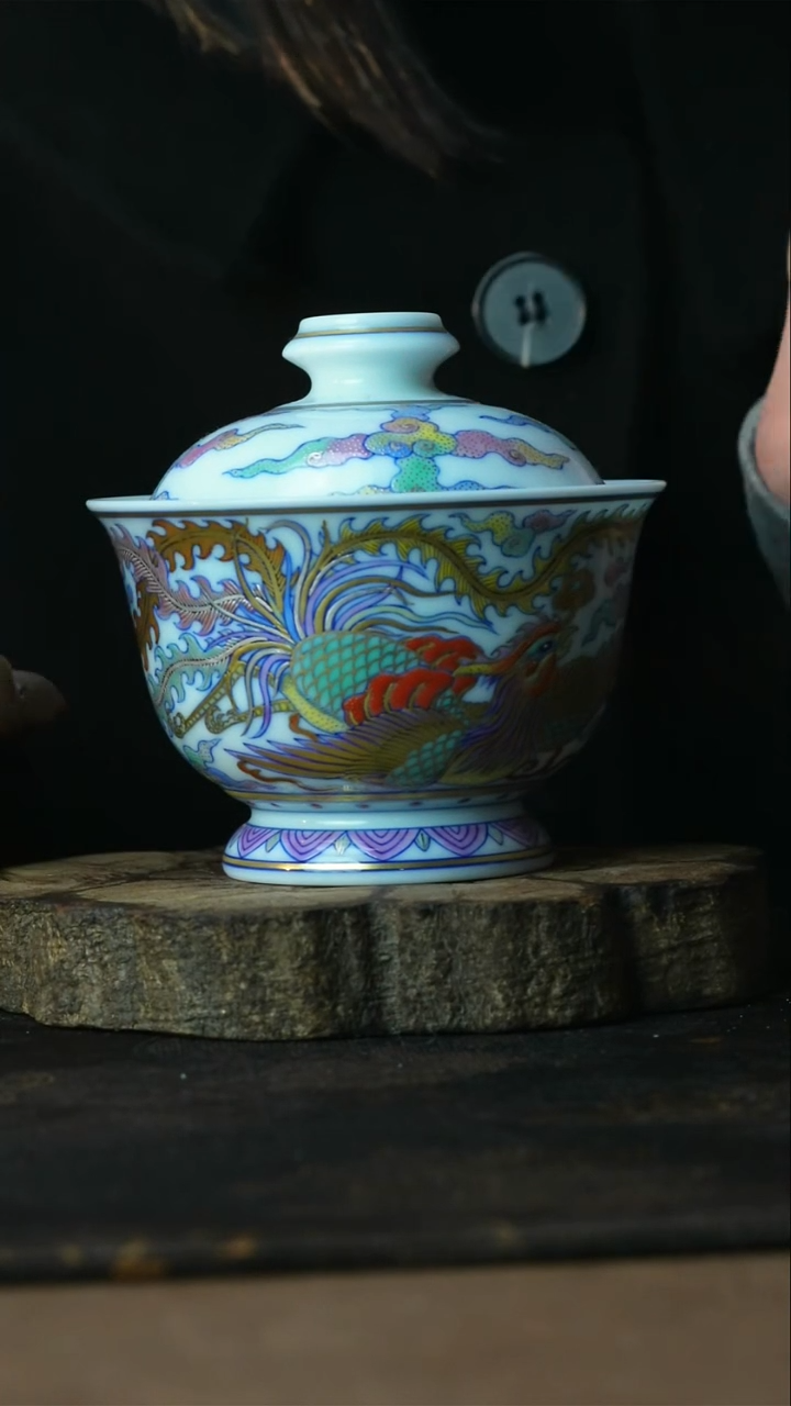 【闪购商品】杯景德镇陶瓷善听斗彩