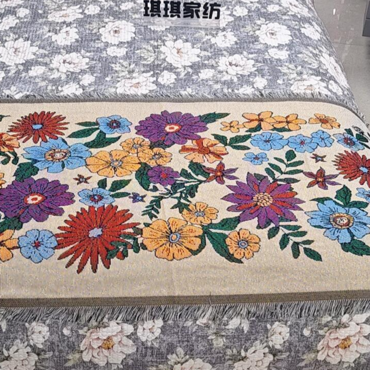 向日葵-纯棉沙发巾-3