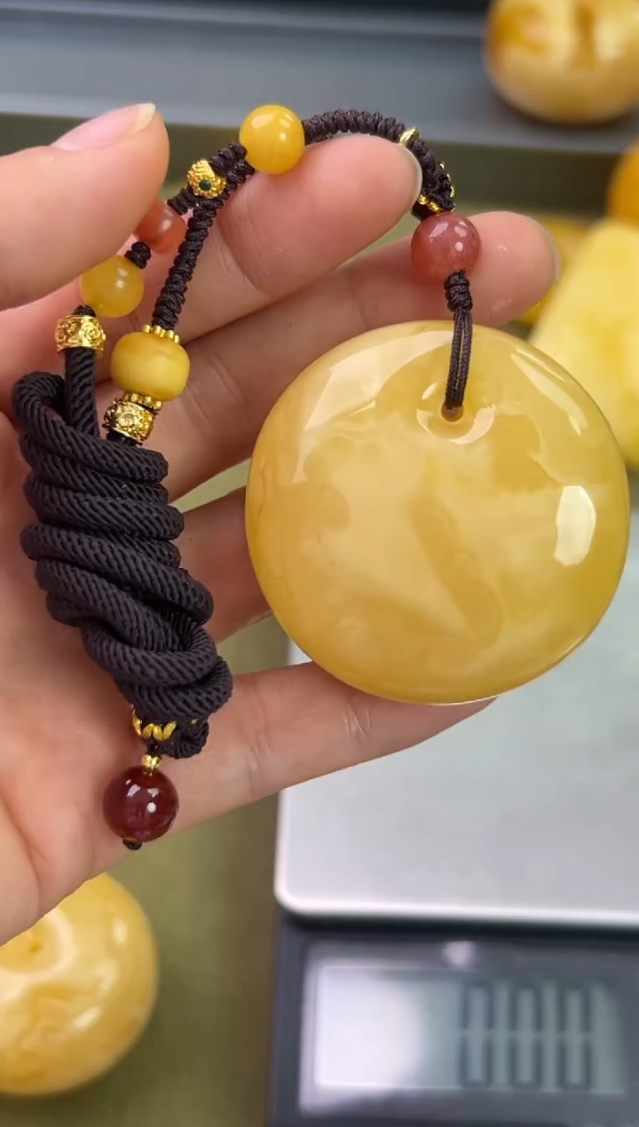 裸石琥珀未镶嵌琥珀蜜蜡吊坠