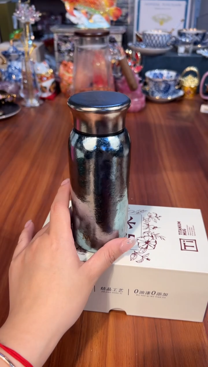 43.mini幸运纯钛随行杯（蓝）