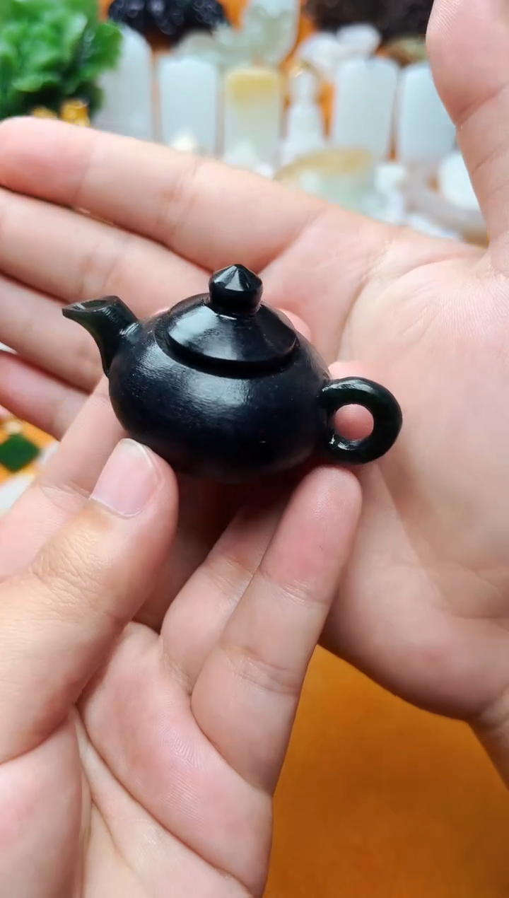 【闪购商品】和田玉摆件未镶嵌把把壶【定制】