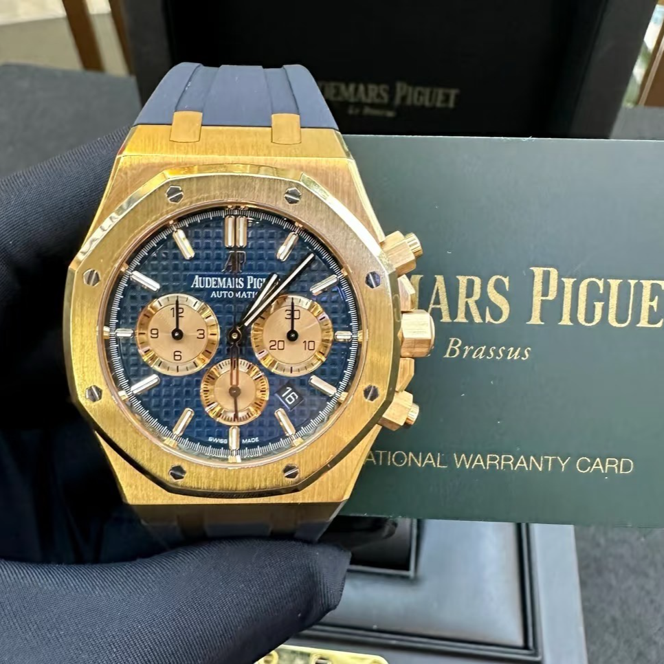 99新 AIPE/爱彼 爱彼皇家橡树系列AP26331OR计时码表蓝皮18年全套