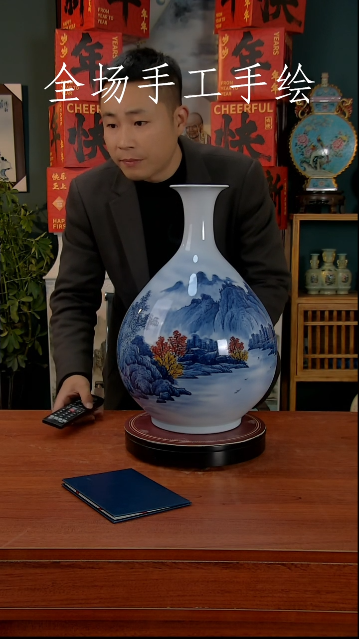 【闪购商品】摆件景德镇高端陶瓷摆件瓶1