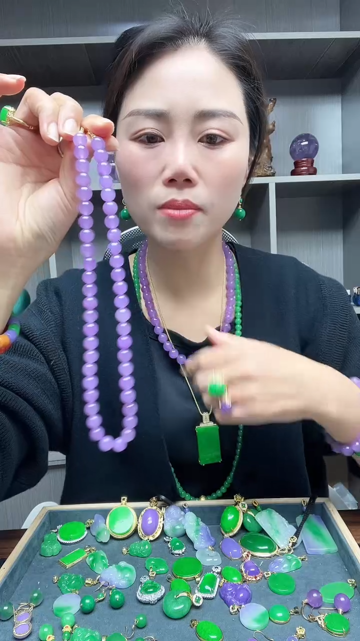 【闪购商品】翡翠项链14K金镶嵌项链