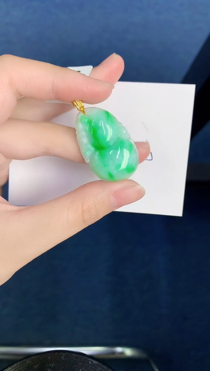 【闪购商品】翡翠颈饰18K金镶嵌000000000