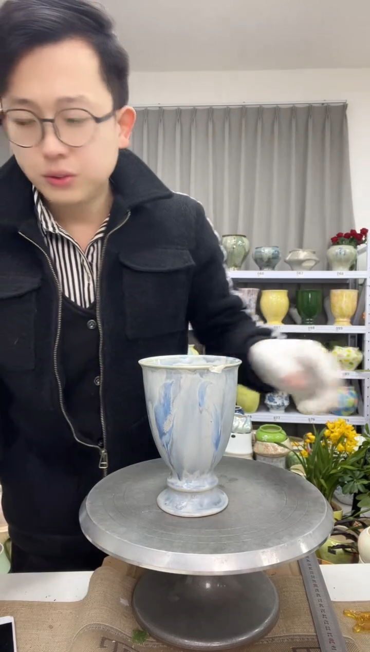 【微瑕缺釉】【12.19】花盆链接 高：  17口：11